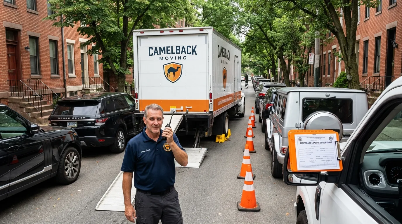 City street loading permit setup in Rio Grande, NJ